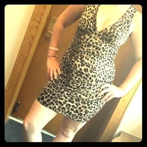 🖤Club Style Dress, Leopard Print sz M🖤